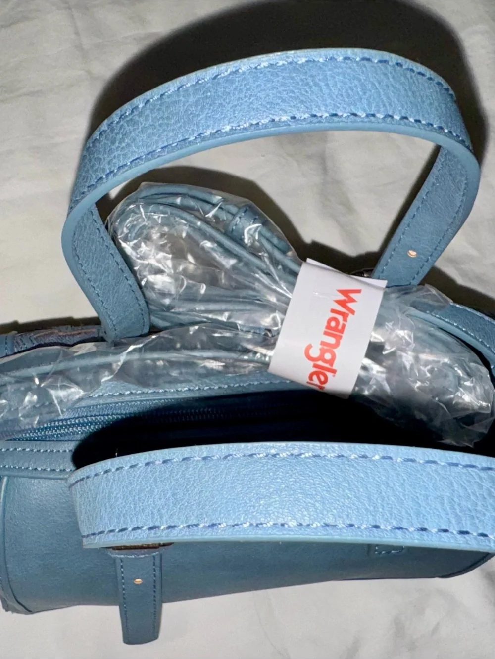 NEW Wrangler Denim Star Western Satchel Crossbody Bag NWT Blue Purse